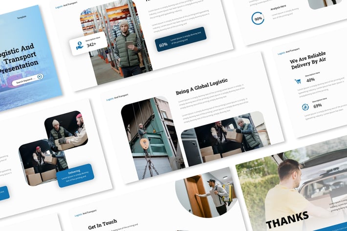 Logistic And Transport Keynote Presentation Templa