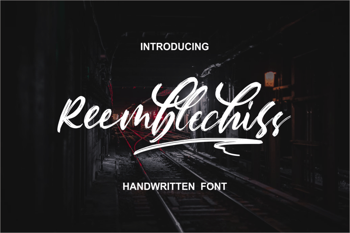 Reemblechiss - Handwriting Textured Font