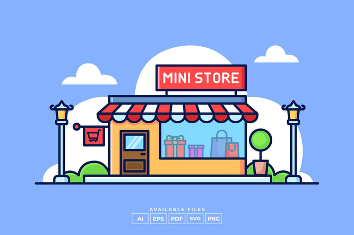 Mini Store Illustration