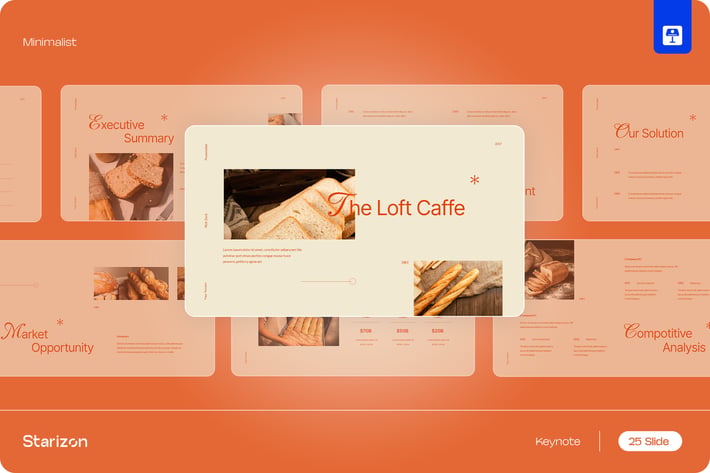 Brown Orange Minimalist Pitch Deck KEY • 003