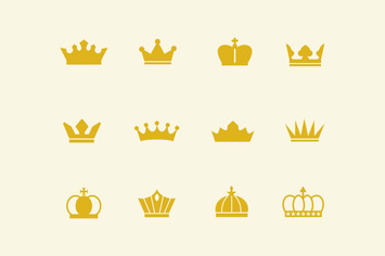 12 Crown Icons
