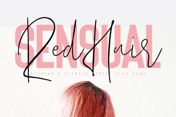 Red Hair Sensual Typeface - Free Sans