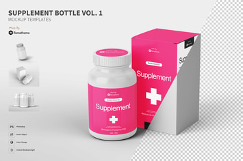 Supplement Bottle vol.01 - Mockup