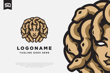 Medusa Character Logo Design
