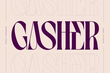 Gasher- Branding Logo Font