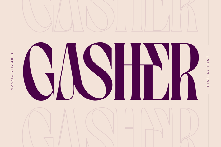 Gasher- Branding Logo Font