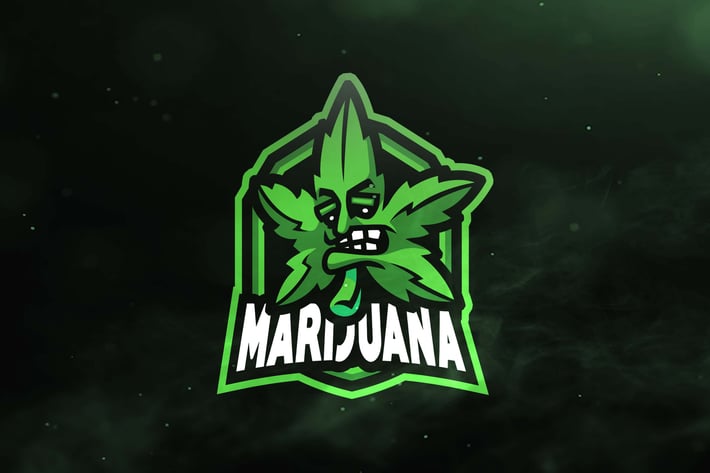 Marijuana Sport and Esports Logos