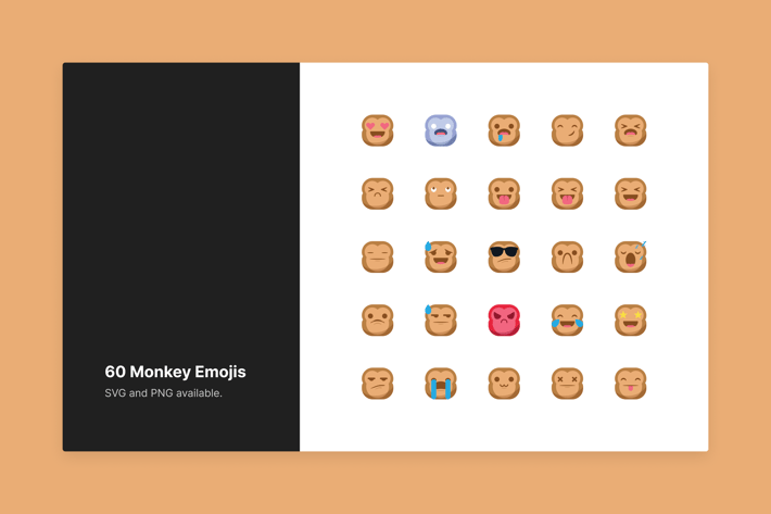 Cute Monkey Emojis