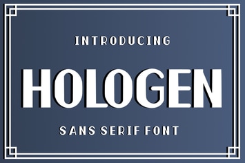 Hologen Sans Serif Font
