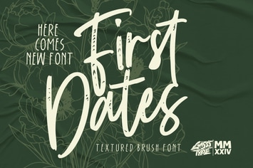 First Dates – Beautiful Brush Font