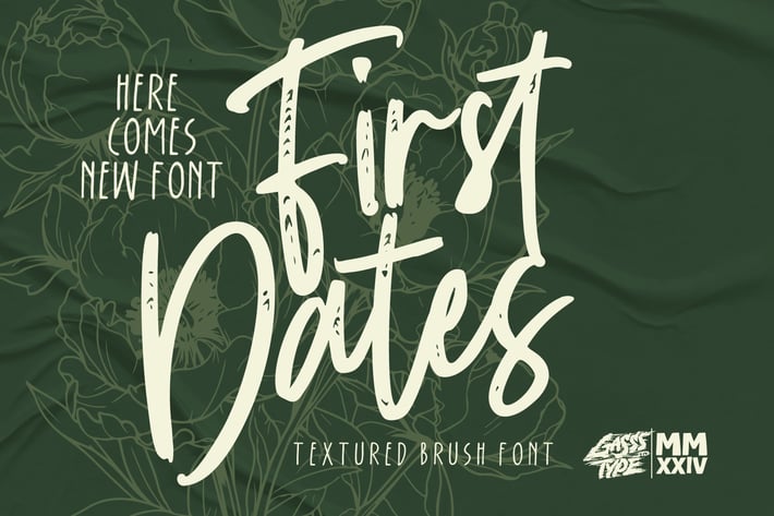 First Dates – Beautiful Brush Font