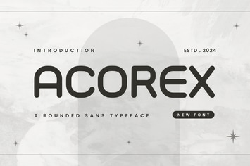 ACOREX - Rounded Sans Typeface