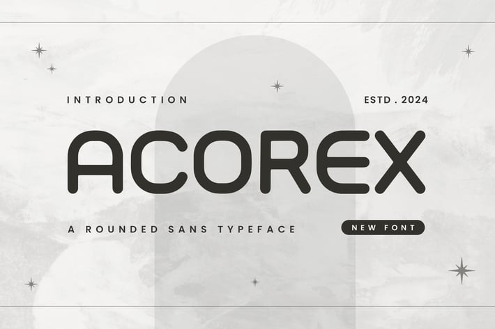 ACOREX - Rounded Sans Typeface