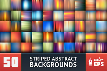 Set of Striped Abstract Backgrounds