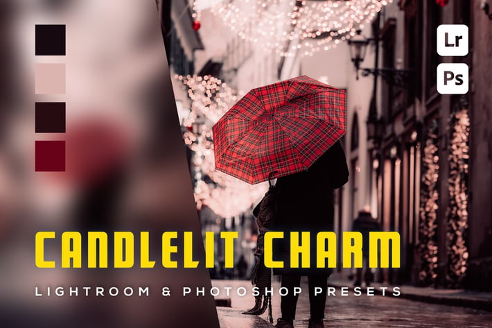 6 Candlelit Charm Lightroom and Photoshop Presets