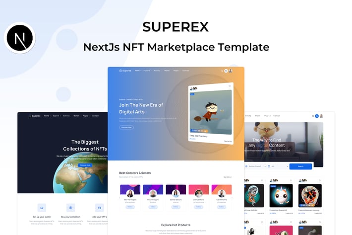 Superex - NextJs NFT Marketplace