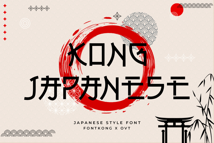 Kong Japanese - Japanese Style Typeface