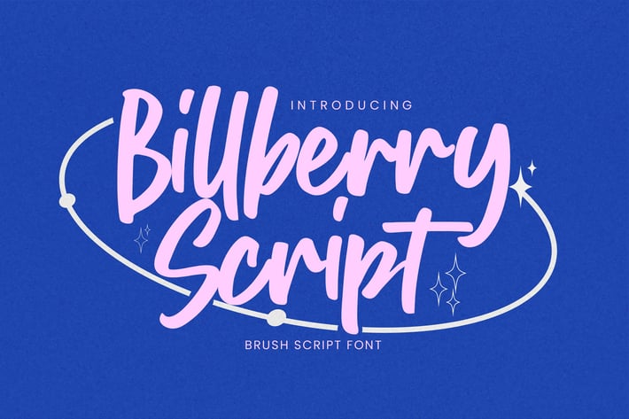 Billberry Script - Brush Script Font
