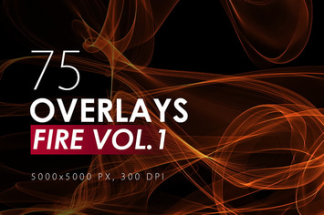 75 Abstract Fire Overlays Vol. 1