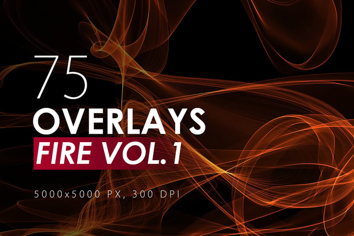 75 Abstract Fire Overlays Vol. 1