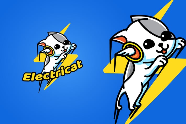 electric cat - Mascot & Esport Logo