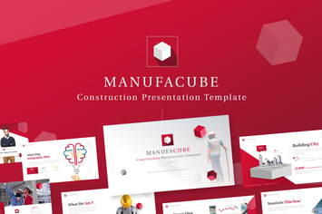 Manufacube - Construction PowerPoint Template