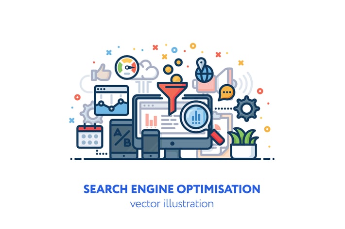 Search engine optimisation illustration