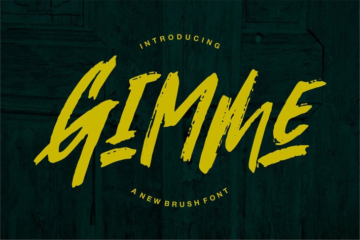 Gimmi | A New Brush Font