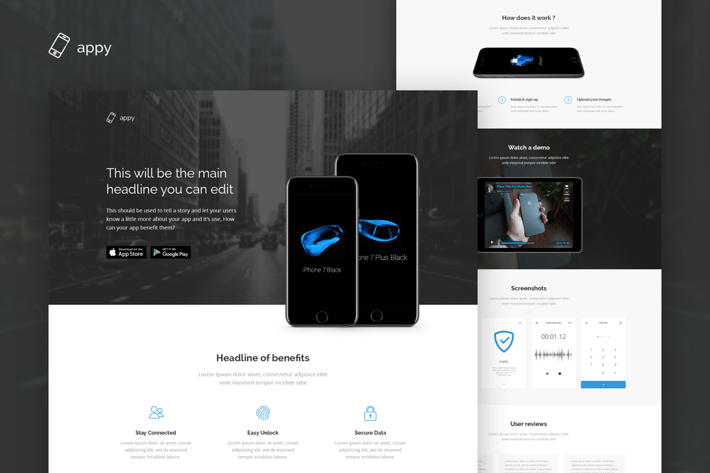 Appy - App Landing Page HTML Template