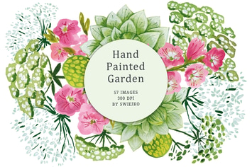 Hand Painted Garden
