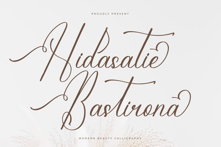 Hidasatie Bastirona Modern Calligraphy Font