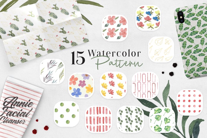 Ofi 15 Watercolor Pattern