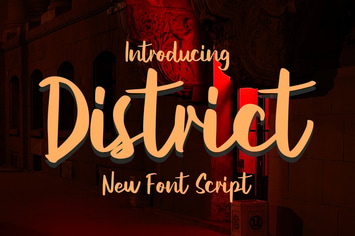 District New Script Font