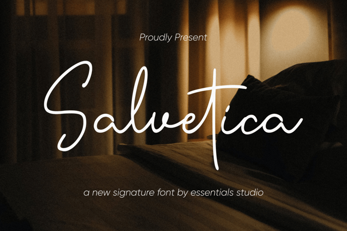 ES Savetica - Siganture Font