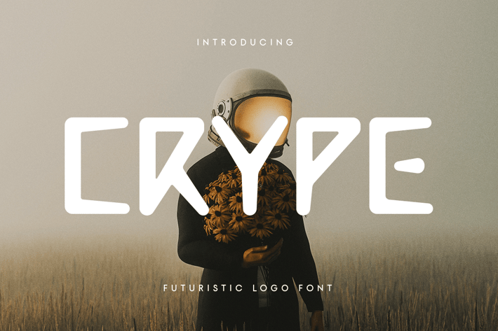 Crype - Futuristic Logo Font