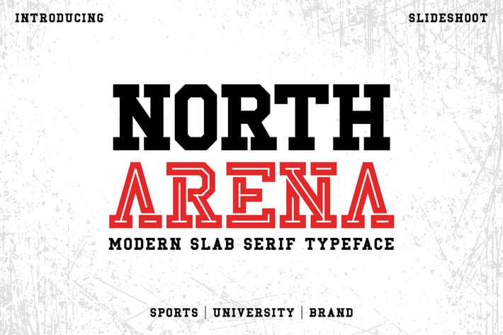 North Arena Slab Serif Font