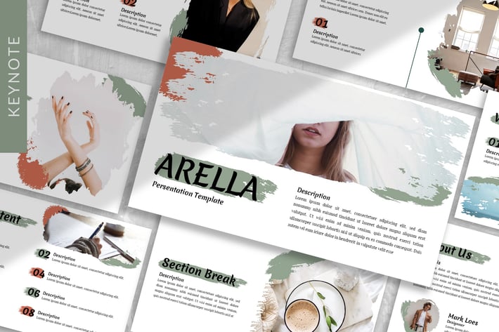 Arella - Brush Keynote Template