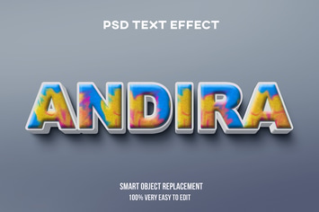 Andira text effect