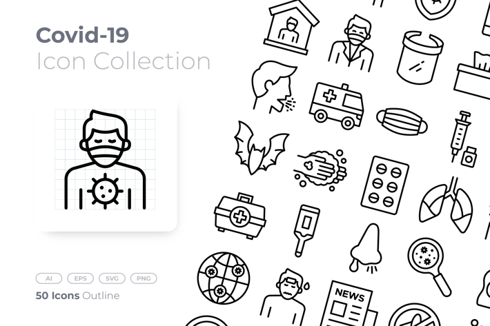 Covid-19 Outline Icon