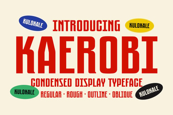 Kaerobi Condensed Display Vintage Font