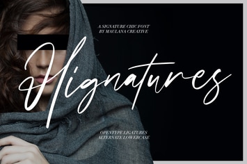  Hignatures Signature Brush Font