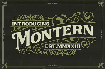 Montern Vintage Font