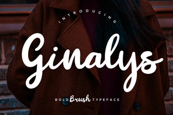 Ginalys Bold Brush Advertisement Font