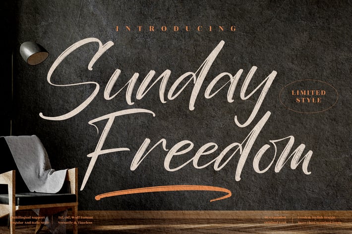 Sunday Freedom Modern Brush