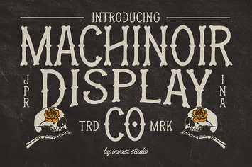 Machinoir - Vintage Display Font