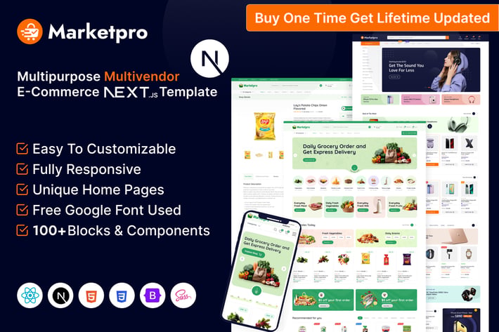 MarketPro - eCommerce Multivendor React Next JS 