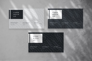 Realistic Business Card Mockup PSD Template