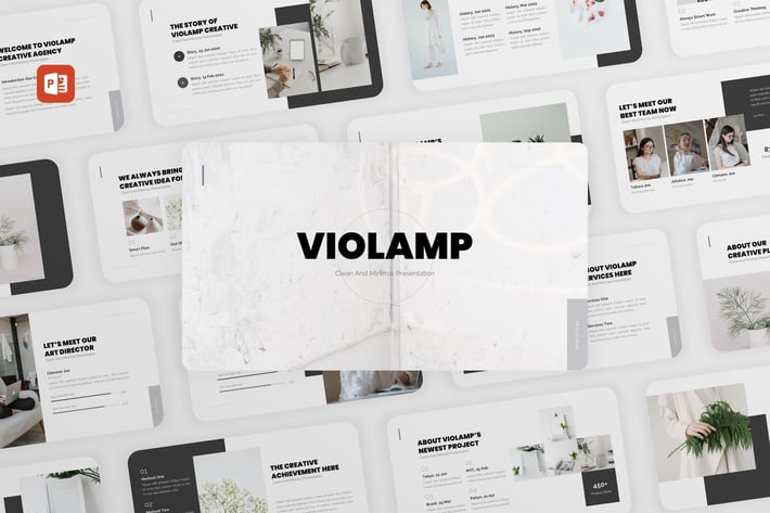 Violamp - Clean Minimal PowerPoint Template