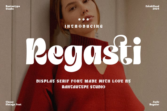Regasti Vintage Display Font