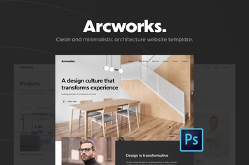 Arcworks — Architecture Firm PSD Template